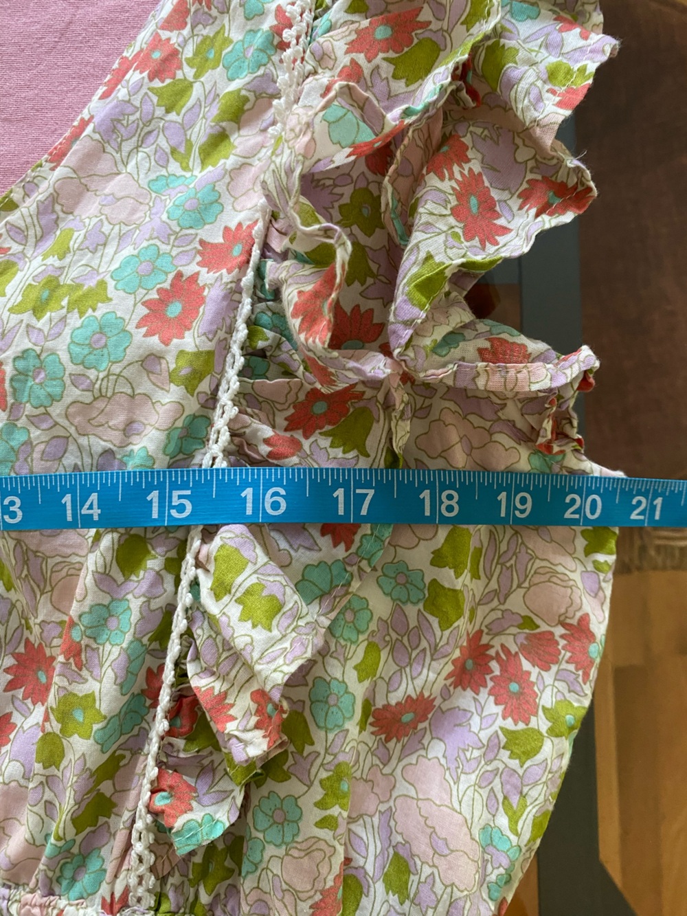 Love The Label Floral Tiered Mini Ruffle Dress Large - Picture 13 of 16